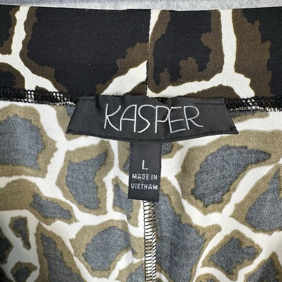 Kasper Womens Skirt Size Large Giraffe Animal Print Straight Pull On New Tags - Picture 8 of 10